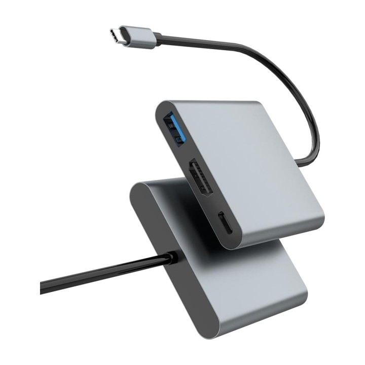 COOLBOX Adaptador multipuerto USB-C en aluminio MINIDOCK-C31