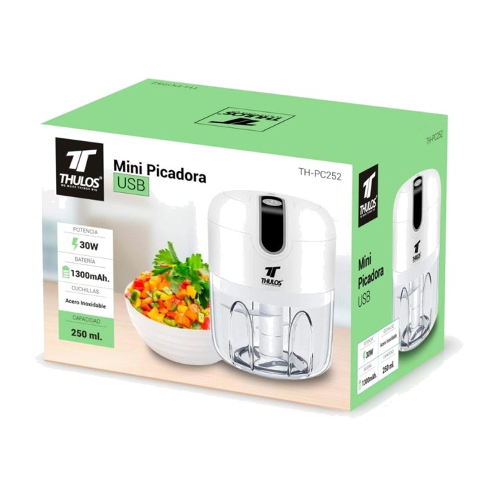 THULOS USB rechargeable mini food chopper TH-PC252 30W 250ML