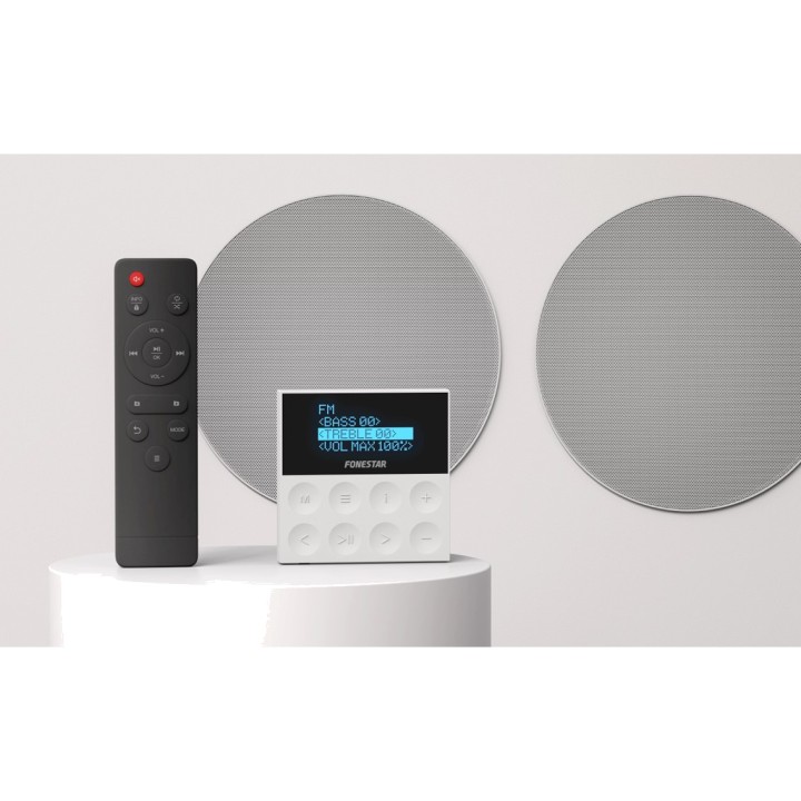 FONESTAR Kit audio Bluetooth con amplificatore da parete e 2