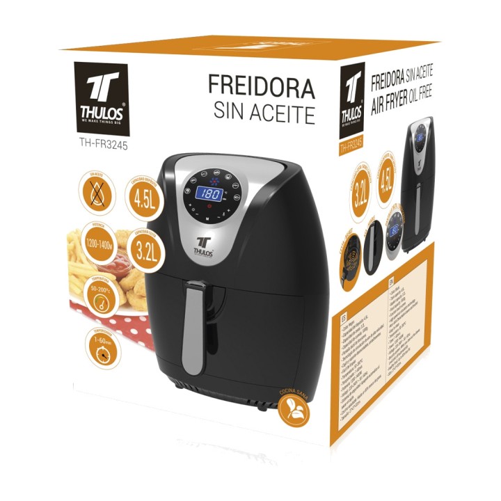 THULOS Friggitrice ad aria senza olio con schermo touch