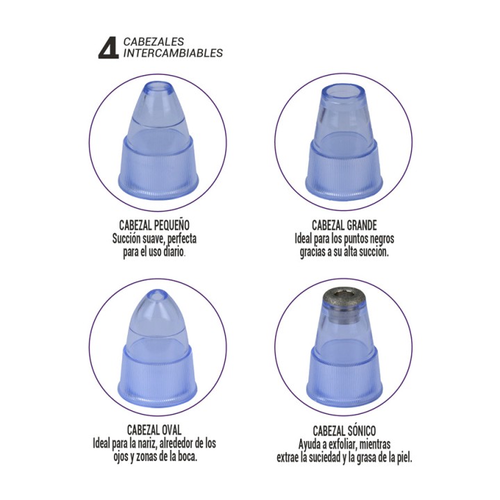 THULOS Detergente viso per i pori a suzione con 4 testine