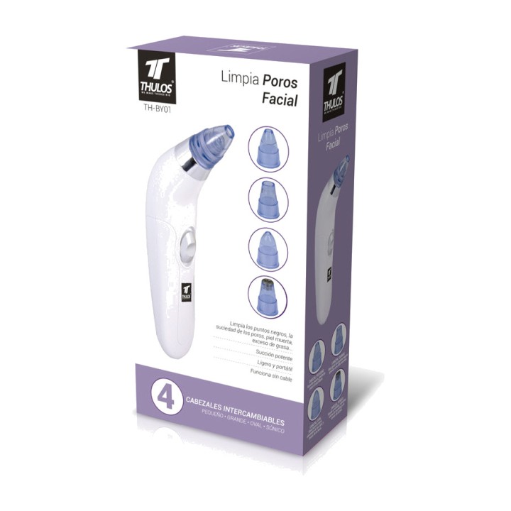 THULOS Nettoyeur de pores du visage par aspiration avec 4