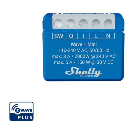 unterputz-smart-relais mit potenzialfreien kontakten qubino-wave1-mini z-wave-800 8a