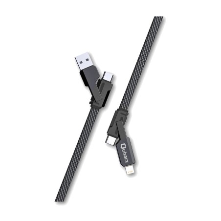 4-in-1 moniliittiminen latauskaapeli nailonpunoksella matkapuhelimeen porto-1m 60w