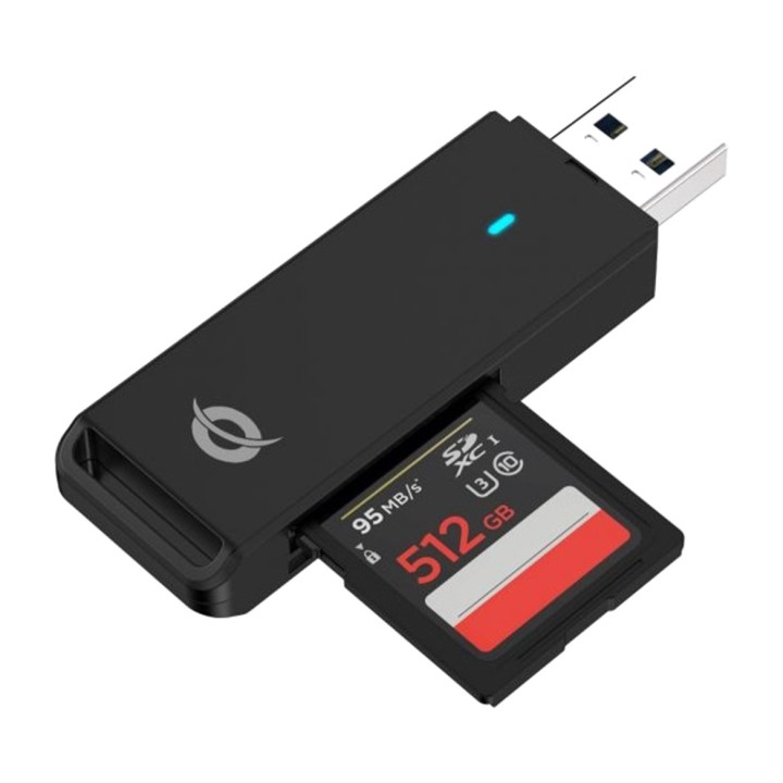 CONCEPTRONIC Lector de tarjetas SD y microSD BIAN02B USB3.0