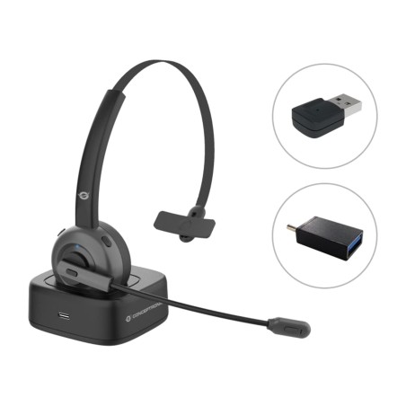 auricolare mono bluetooth con base di ricarica e microfono polona03bda 5.0 cvc
