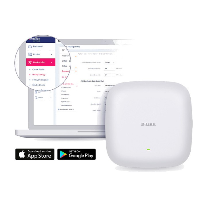 D-LINK Point d'accès WiFi 6 PoE pour plafond AX3600