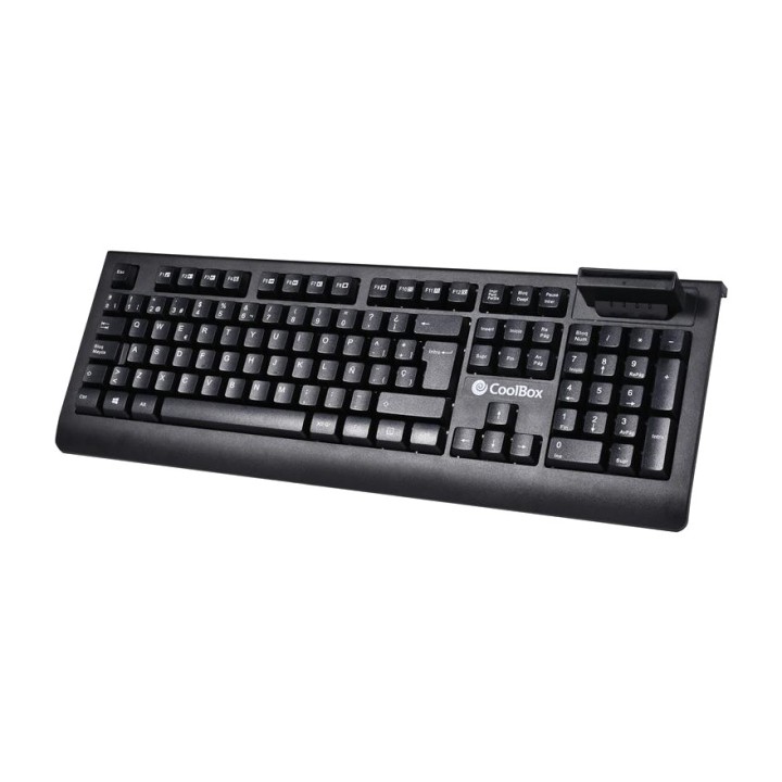 COOLBOX Membrane USB keyboard with electronic ID card reader