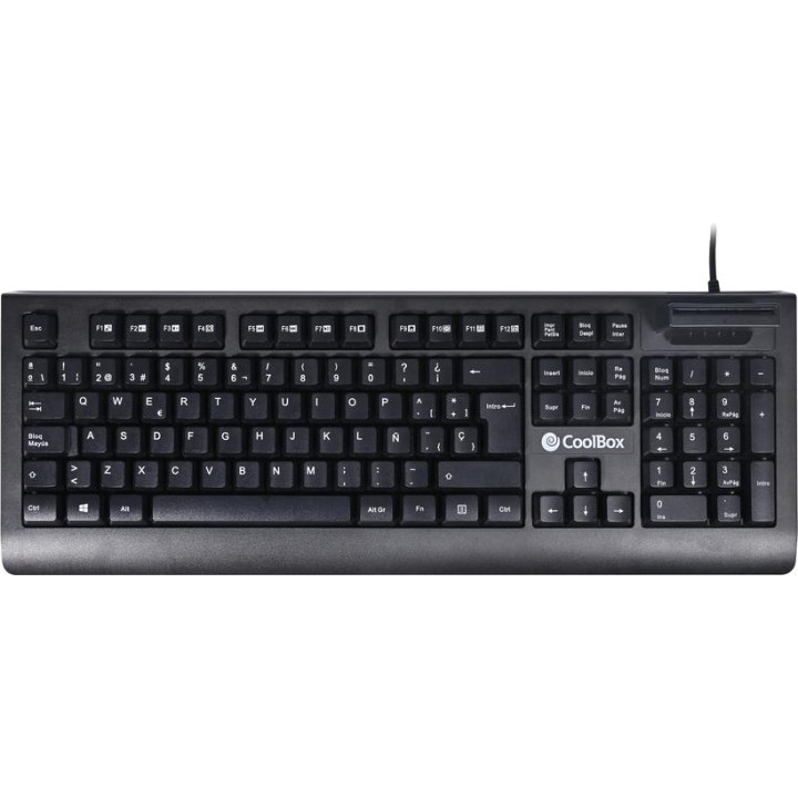 COOLBOX Membrane USB keyboard with electronic ID card reader