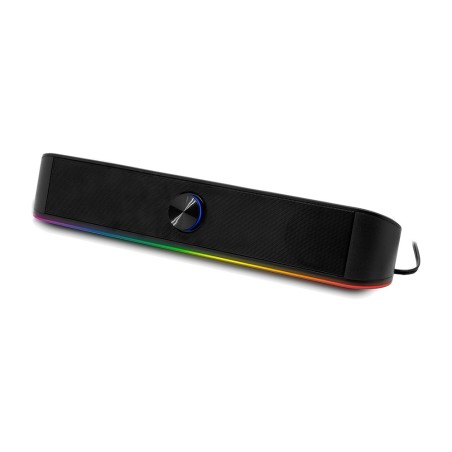 soundbar per computer con illuminazione rgb e bluetooth ohmios-6w rms
