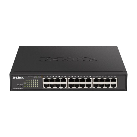 switch gestionable de 24 puertos gigabit con 12 poe dgs-1100-24pv2 100w