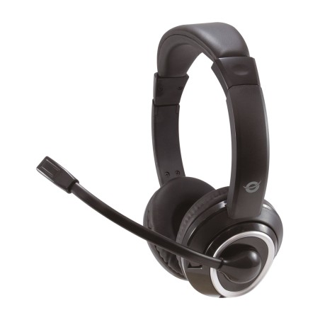 auriculares gaming con micrófono y volumen giratorio polona02b-jack 3,5 mm 2 m