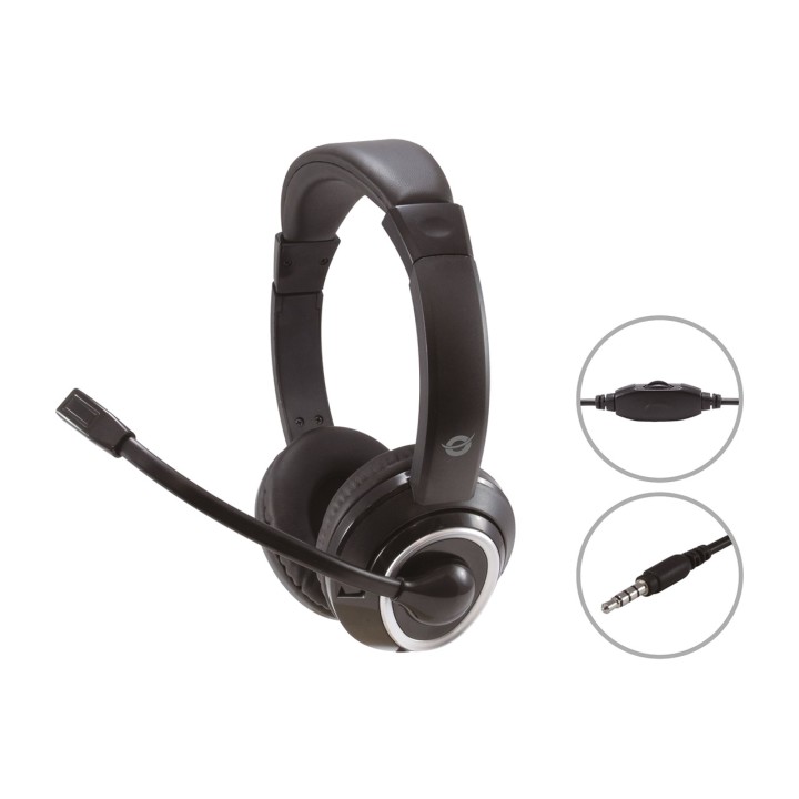 CONCEPTRONIC Gamingheadset med mikrofon och vridbar