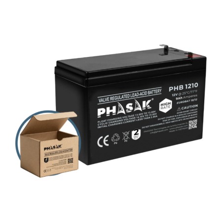 batería de plomo-ácido sellada de alta descarga para sai high-rate 12v 9ah phb-1210