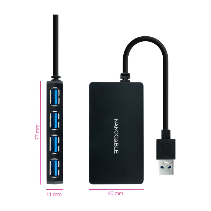 NANOCABLE 4-port USB hub 3.0 15 CM MGS0000016871