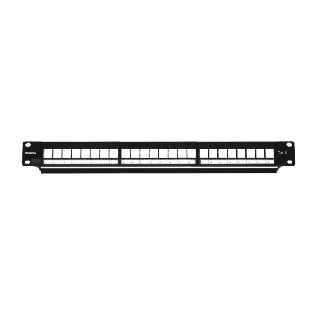 panel de parcheo vacío con 24 puertos para rack cat6 1u