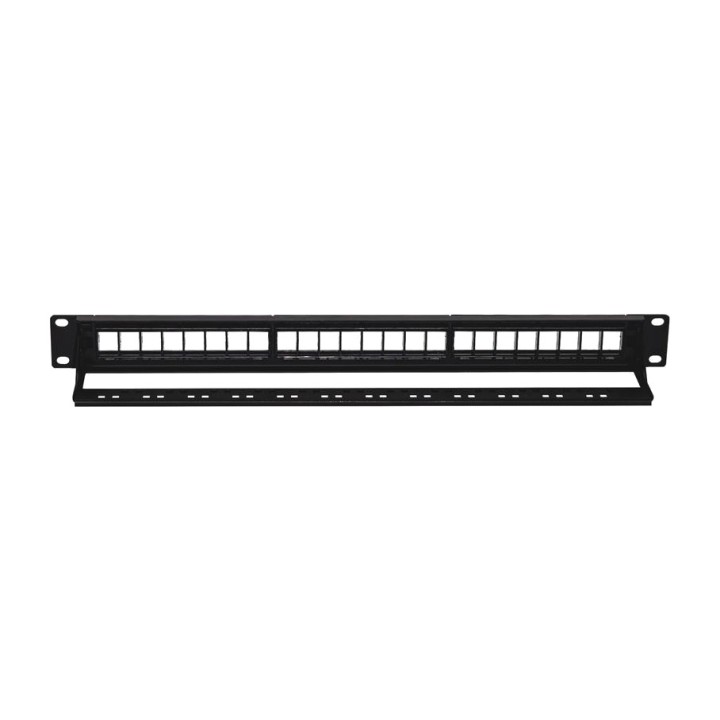 PHOENIX Empty 24-port patch panel for rack CAT6 1U