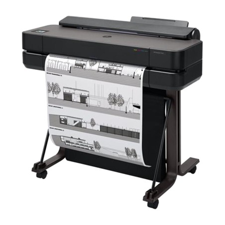 plotter di grande formato per planimetrie con wi-fi e taglierina automatica designjet-t650 24" a1