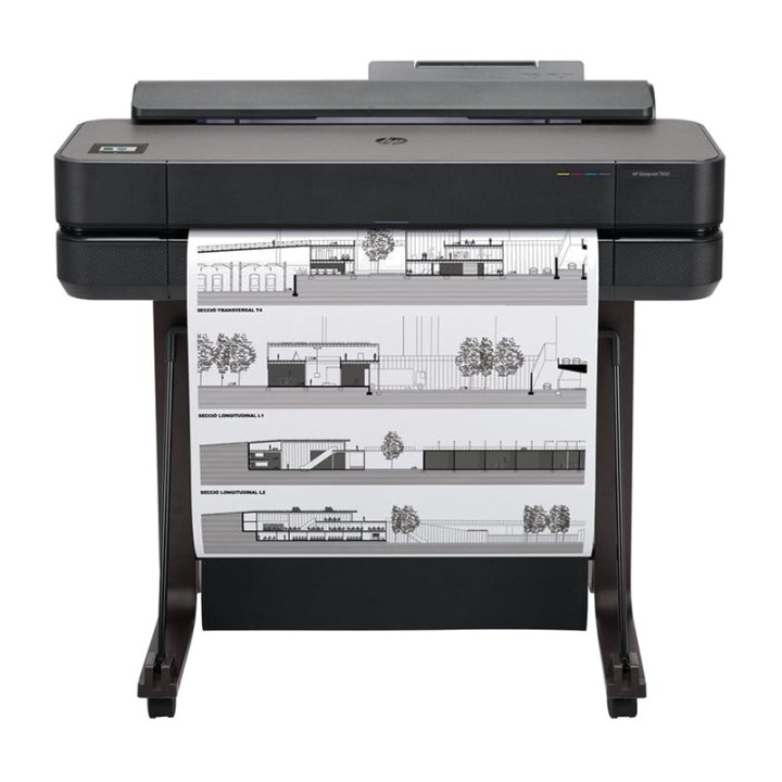 HP Large-format plotter for plans with Wi-Fi and automatic