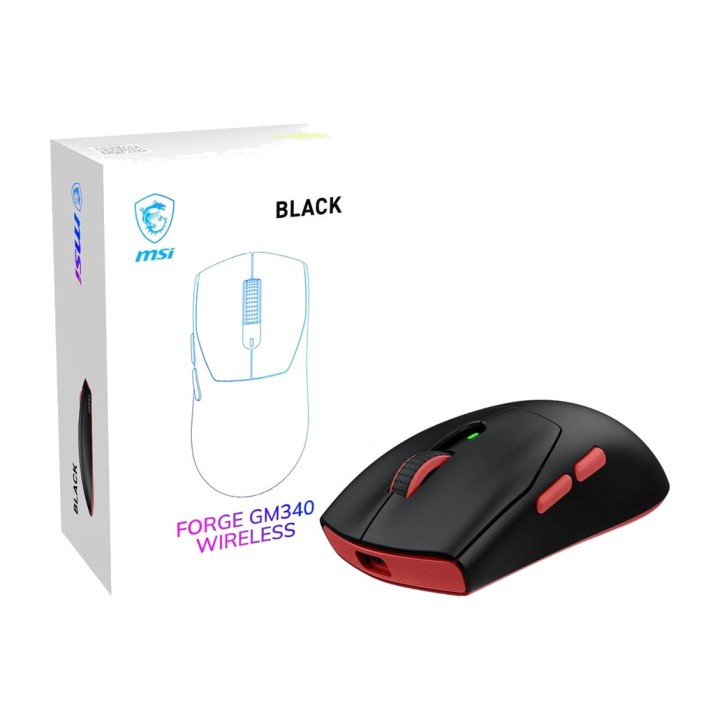MSI Ratón gaming inalámbrico ultraligero FORGE-GM340 12000-DPI DSP0000041094VAR