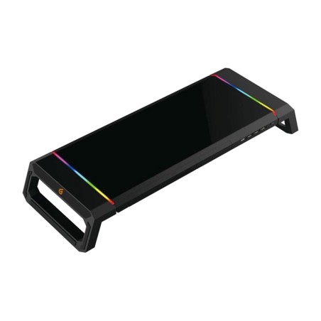 supporto rialzato per monitor con hub usb e illuminazione rgb thorne01b 4x 2.0