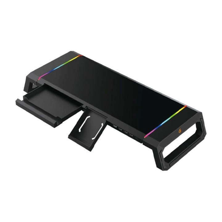 CONCEPTRONIC Supporto rialzato per monitor con hub USB e