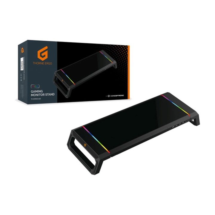 CONCEPTRONIC Support rehausseur pour écran avec hub USB et
