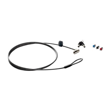cable antirrobo con llave y cuatro cabezales intercambiables sure-key 1,83m