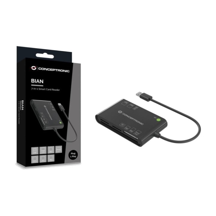 CONCEPTRONIC Lector de tarjetas externo multiformato USB-C y