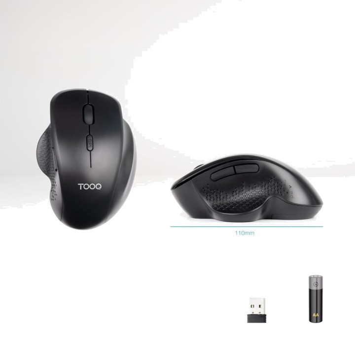 TOOQ Mouse wireless ergonomico TQMWG-1105 1600DPI