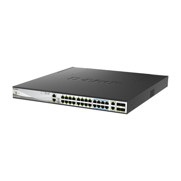 D-LINK Stackbarer L3-Managed-Multigigabit-Switch mit 30
