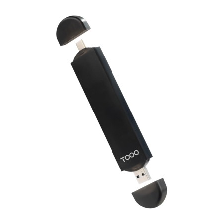 carcasă externă cu conector dublu pentru ssd tqe-2240b m.2 nvme/sata usb-c/usb-a 10gbps