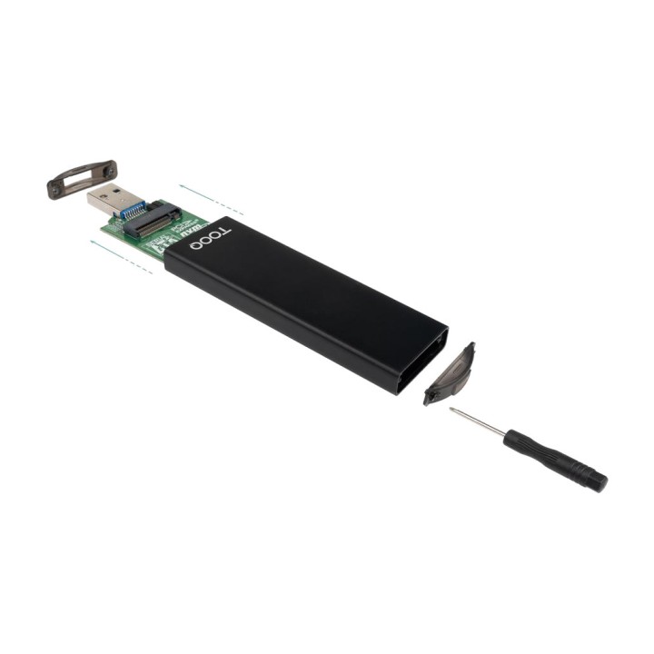 TOOQ External enclosure with dual connector for SSD