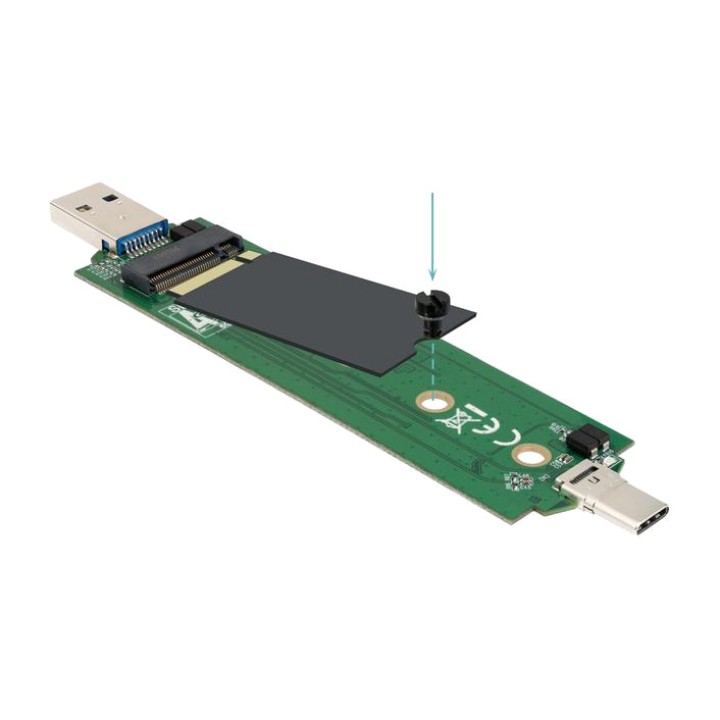 TOOQ Carcasă externă cu conector dublu pentru SSD TQE-2240B