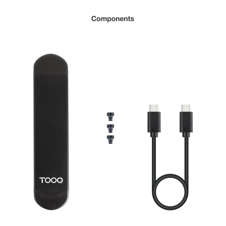 TOOQ External enclosure with dual connector for SSD