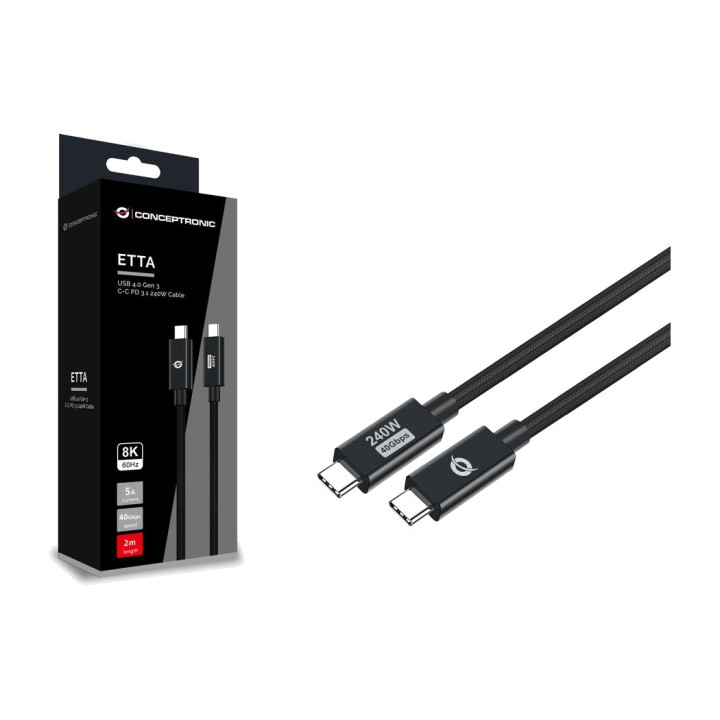 CONCEPTRONIC Καλώδιο φόρτισης και δεδομένων USB-C, αρσενικό