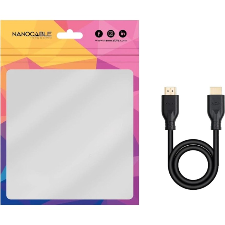 NANOCABLE Cablu HDMI standard cu conectori masculi 2.0 4K