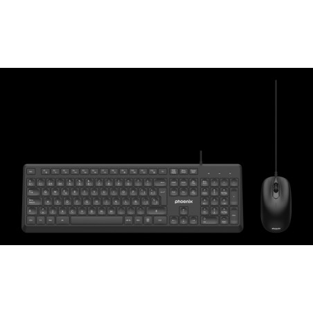 kit tastiera multimediale e mouse usb cablato cc101 1200dpi
