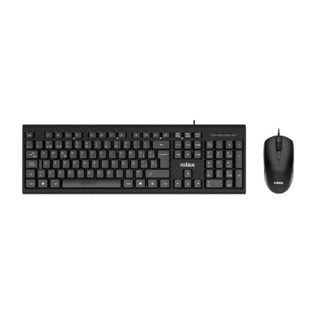 kit clavier espagnol et souris filaire usb nxkme0011