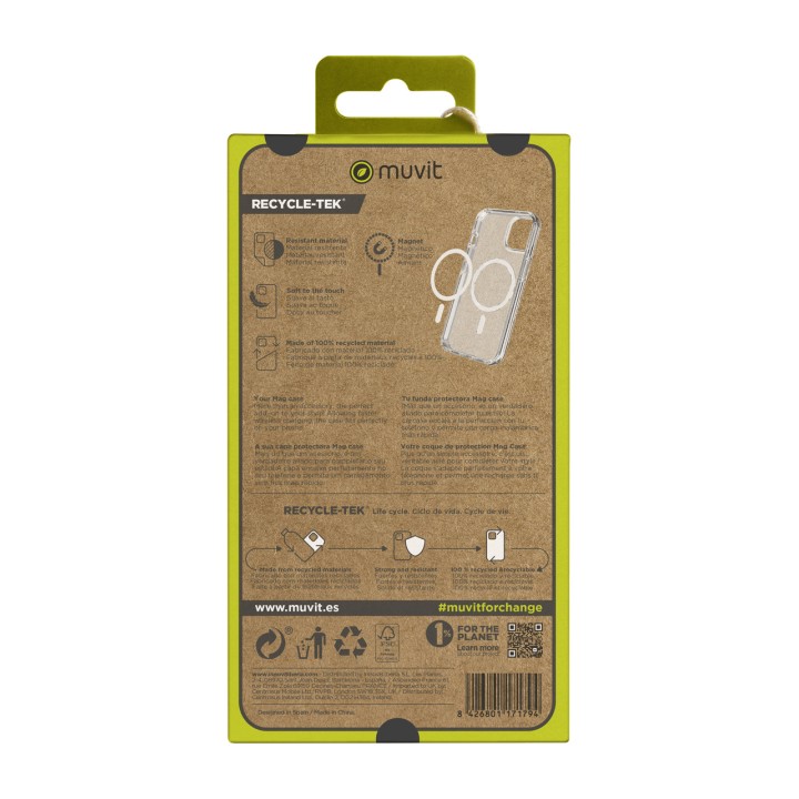 MUVIT Recycled magnetic phone case RECYCLETEK-MAGSAFE IPHONE