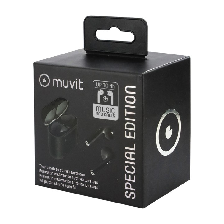 MUVIT Auricolari true wireless con custodia di ricarica