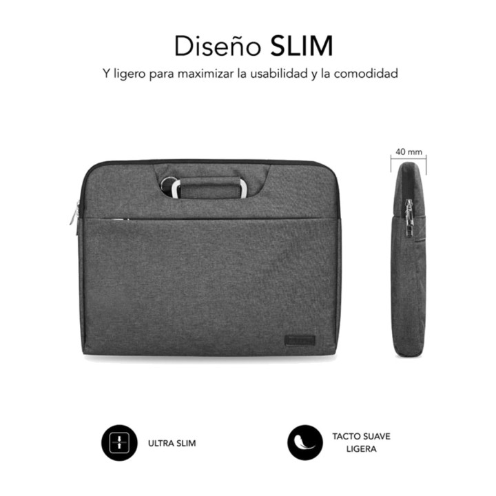 SUBBLIM Laptophülle mit Tasche für 15,6-Zoll-Laptop