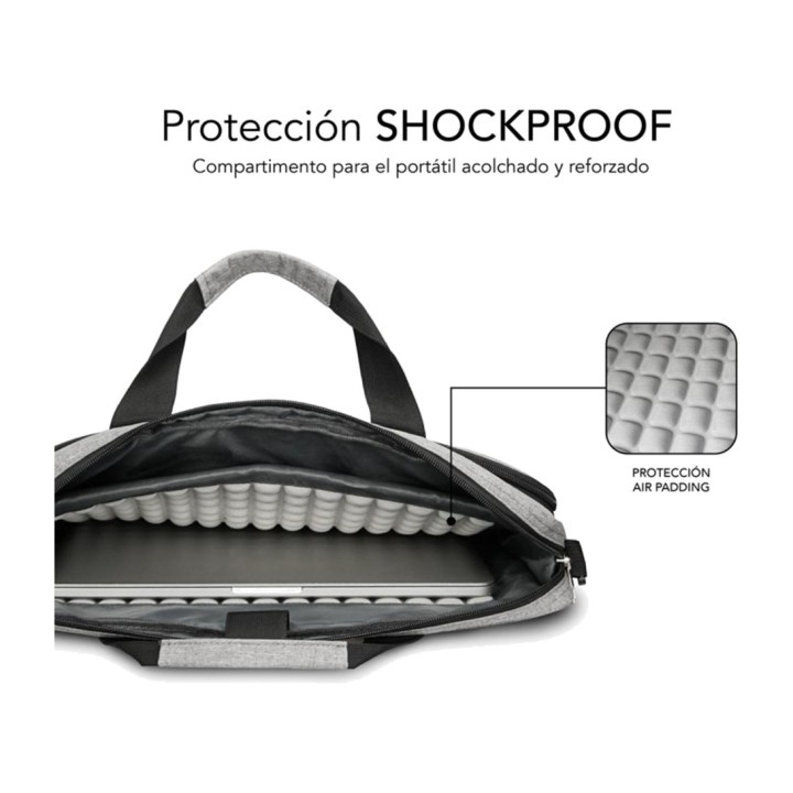 SUBBLIM Mochila acolchoada para notebook de 15,6 polegadas