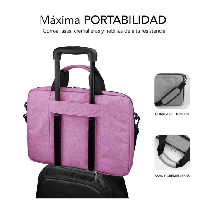 SUBBLIM Maletín acolchado para portátil de 15,6 pulgadas