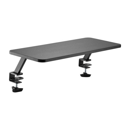 supporto rialza monitor per scrivania in legno con fissaggio regolabile a morsetto riser-pro mdf-65x26cm
