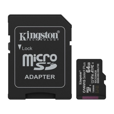 microsdxc-kaart met sd-adapter canvas-select-plus 64gb a1 uhs-i v10