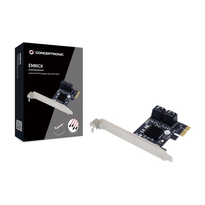 CONCEPTRONIC Scheda controller PCI Express con 4 porte SATA