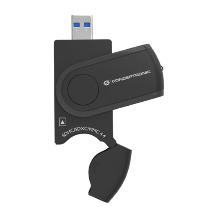 CONCEPTRONIC Lector de tarjetas SD y microSD 4 en 1 BIAN04B
