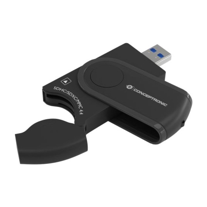 CONCEPTRONIC Lector de tarjetas SD y microSD 4 en 1 BIAN04B