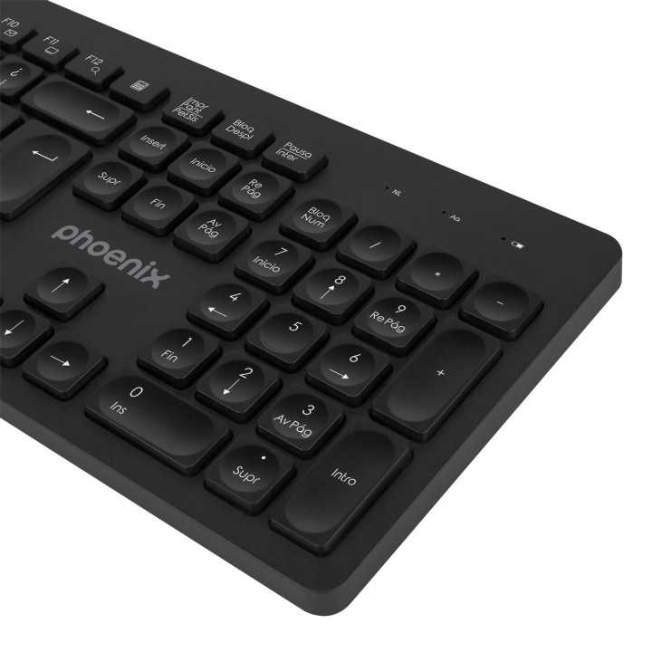 PHOENIX Tastiera wireless QWERTY sottile K200 DSP0000016022